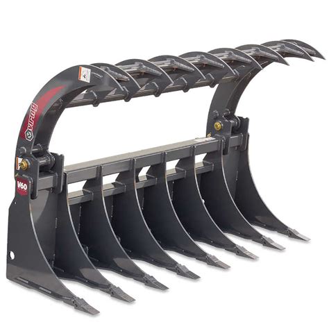 best root rake grapple for skid steer|extreme root grapple rake attachments.